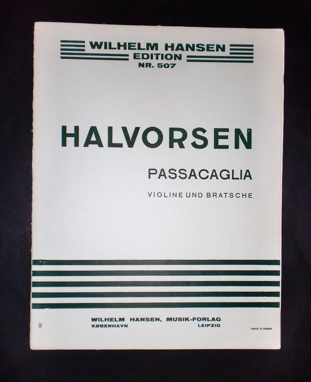 Musica spartiti - Halvorsen - Passacaglia - Violine und bratsche …
