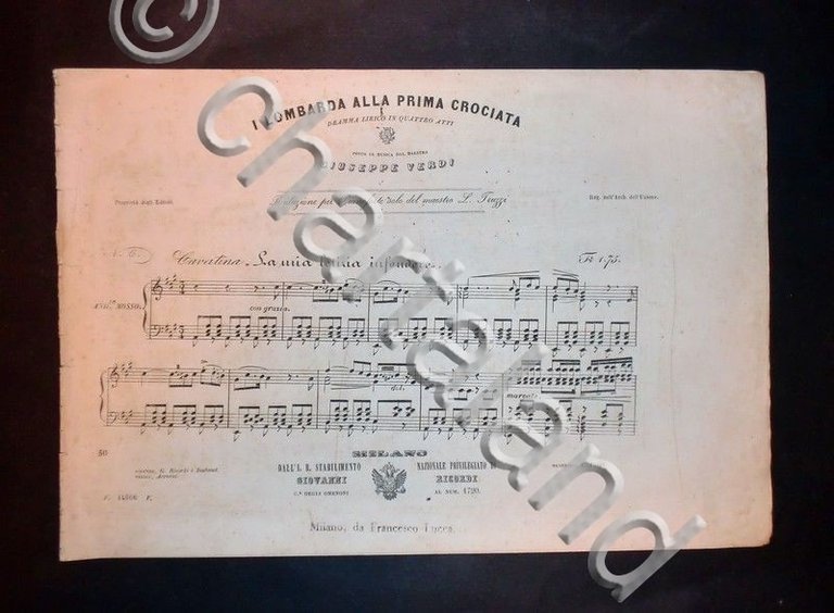 Musica spartiti - I Lombarda alla prima crociata - Rid. … | Immagine Gallery 2