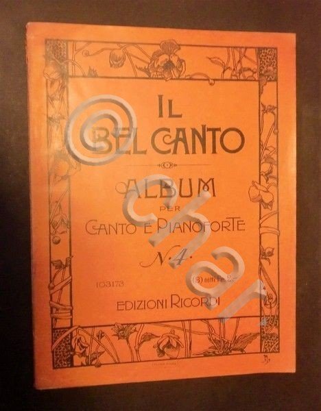 Musica spartiti - Il bel canto - Album per canto … | Immagine principale