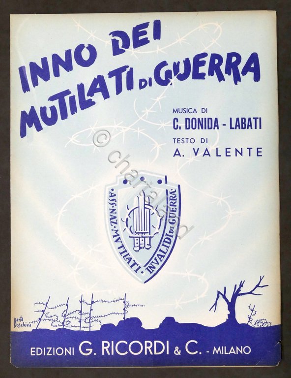 Musica Spartiti - Inno dei mutilati di guerra - ed. …