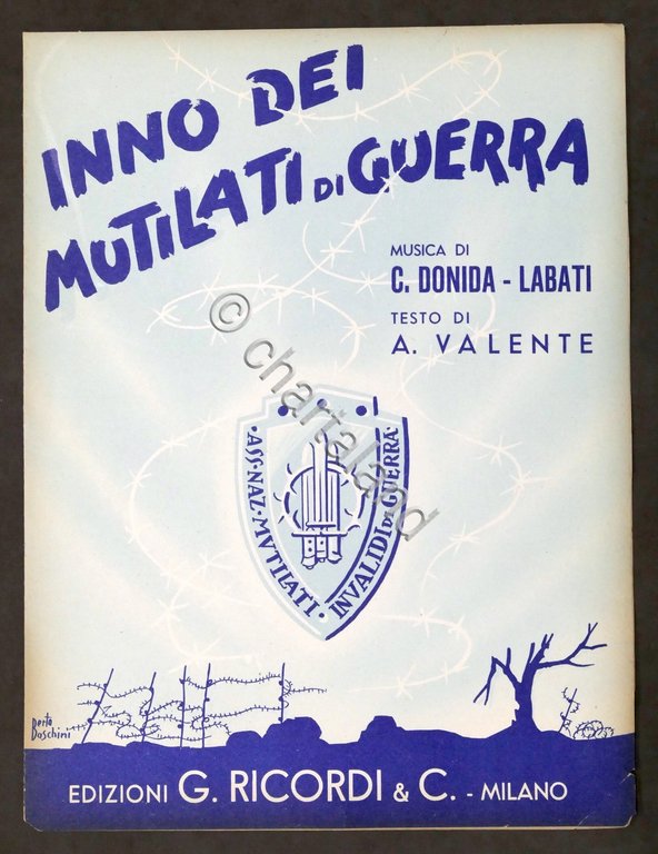 Musica Spartiti - Inno dei mutilati di guerra - ed. …
