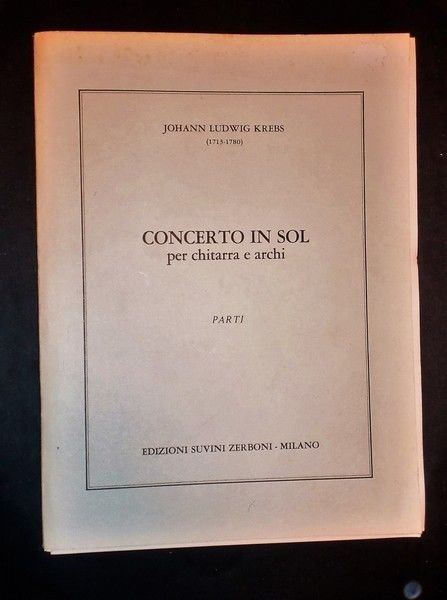 Musica Spartiti - J. L. Krebs - Concerto in Sol … | Immagine principale