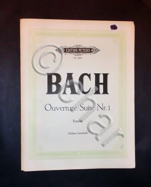 Musica Spartiti - J. S. Bach - Suite Nr.1 - …