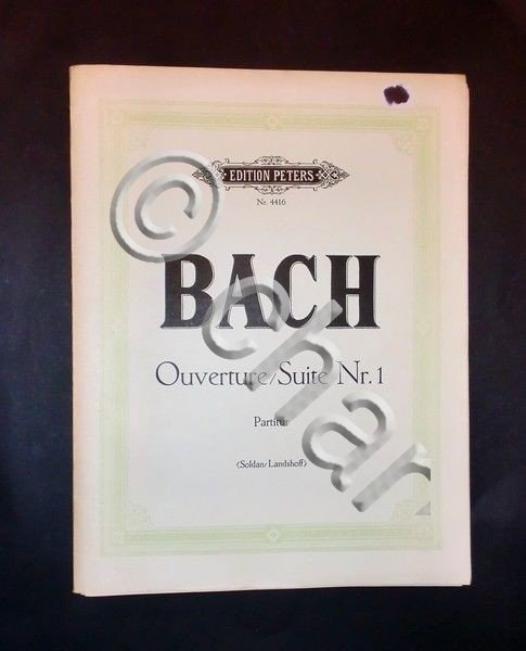 Musica Spartiti - J. S. Bach - Suite Nr.1 - …