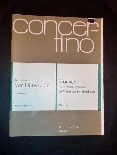 Musica spartiti - K. D. von Dittersdorf - Konzert C-dur …