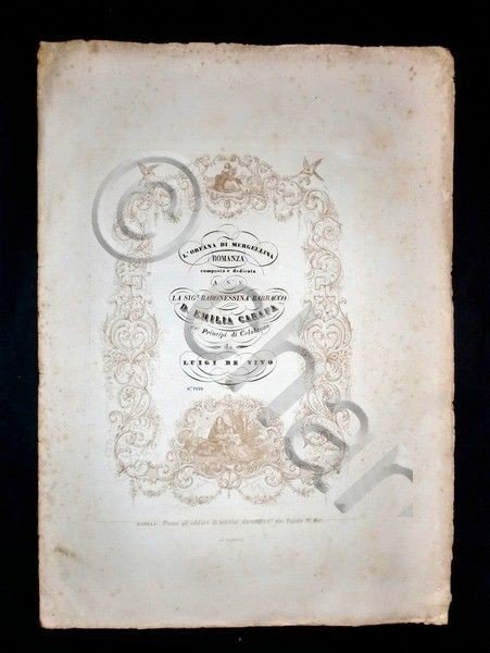 Musica spartiti - L'orfana di Mergellina - Romanza per pianoforte- … | Immagine principale