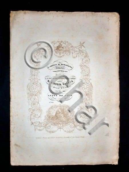Musica spartiti - L'orfana di Mergellina - Romanza per pianoforte- … | Immagine Gallery 2
