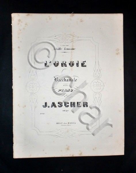 Musica spartiti - L'Orgie - Bacchanale pour piano - J. … | Immagine principale