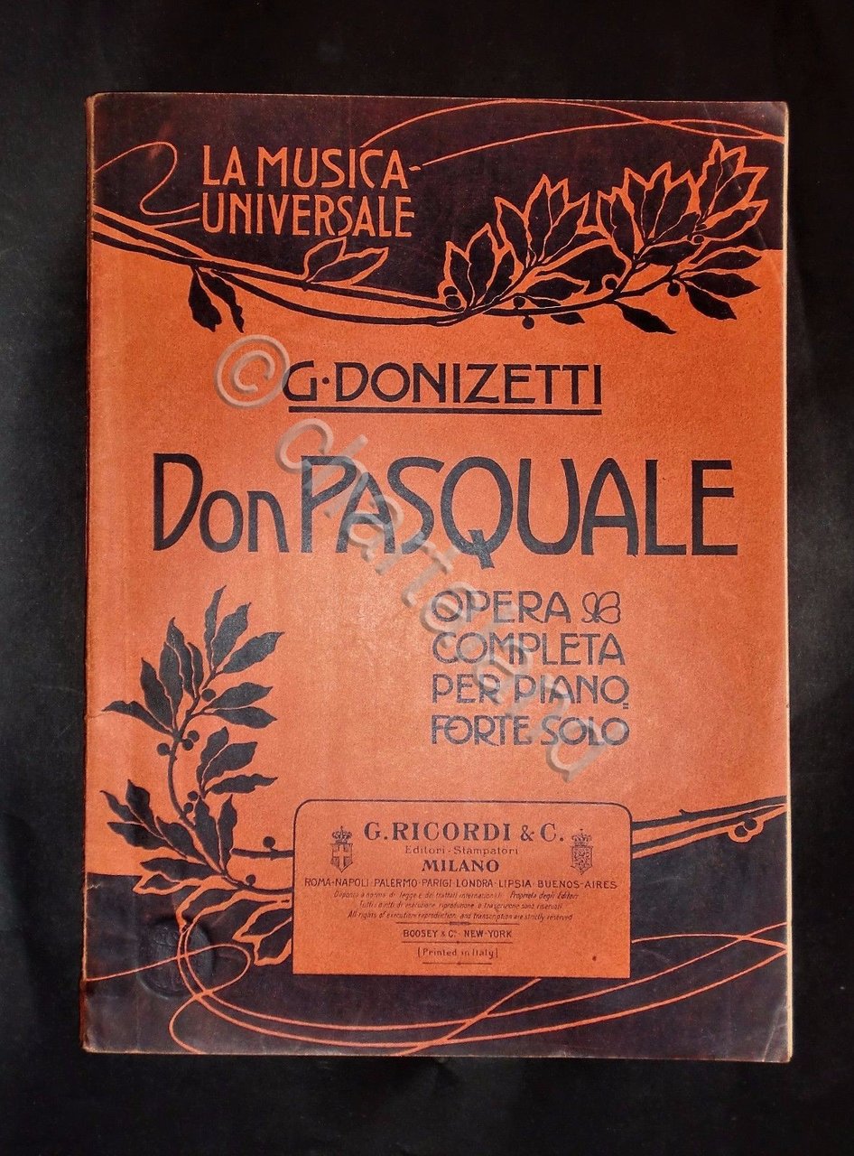 Musica spartiti - La musica universale - G. Donizetti - … | Immagine principale