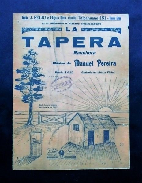 Musica Spartiti - La Tapera - Manuel Pereìra - Ranchera … | Immagine principale