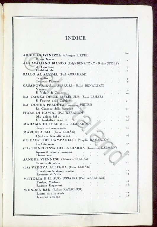 Musica Spartiti - Melodie d'Operette - Edizioni Suvini Zerboni - … | Immagine Gallery 3