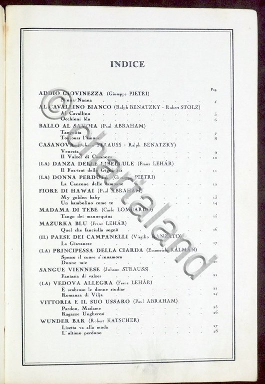 Musica Spartiti - Melodie d'Operette - Edizioni Suvini Zerboni - … | Immagine Gallery 4