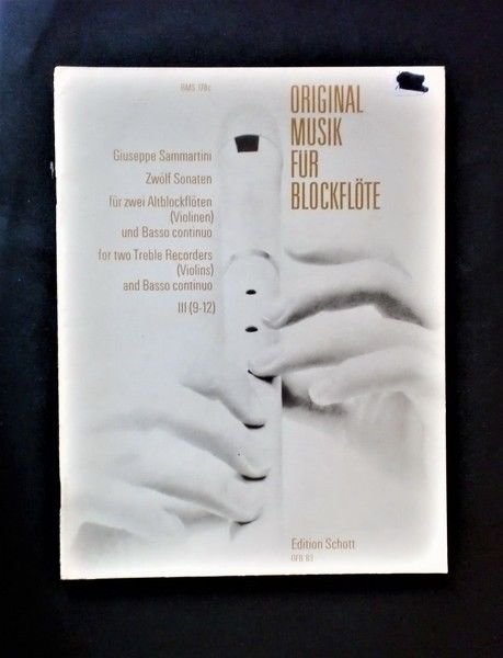 Musica Spartiti - Original musik for blockflote - G. Sammartini …