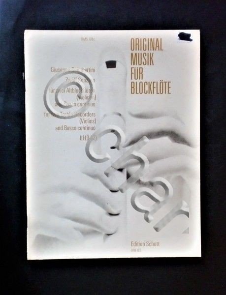 Musica Spartiti - Original musik for blockflote - G. Sammartini …