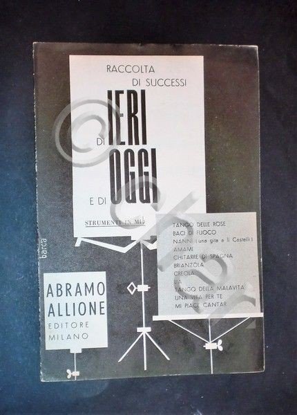 Musica spartiti - Raccolta di successi di ieri e di …