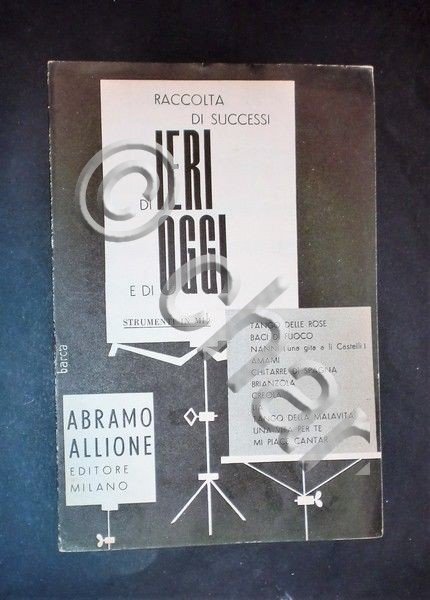 Musica spartiti - Raccolta di successi di ieri e di …