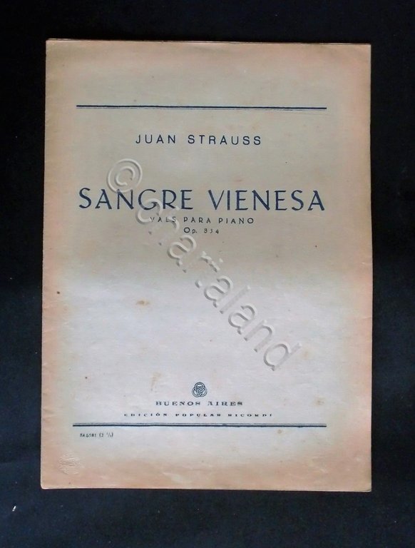Musica Spartiti - Sangre Vienesa - Vals para piano Op. …