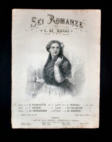 Musica Spartiti - Sei romanze - E. De Roxas - … | Immagine principale