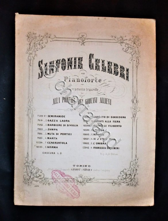 Musica Spartiti - Sinfonie celebri per pianoforte - N. 4 … | Immagine Gallery 2