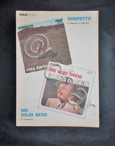 Musica Spartiti - "Sospetto" (Migliacci e Mattone) e "Me vojo …