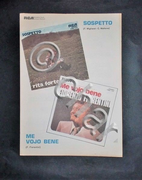 Musica Spartiti - "Sospetto" (Migliacci e Mattone) e "Me vojo …