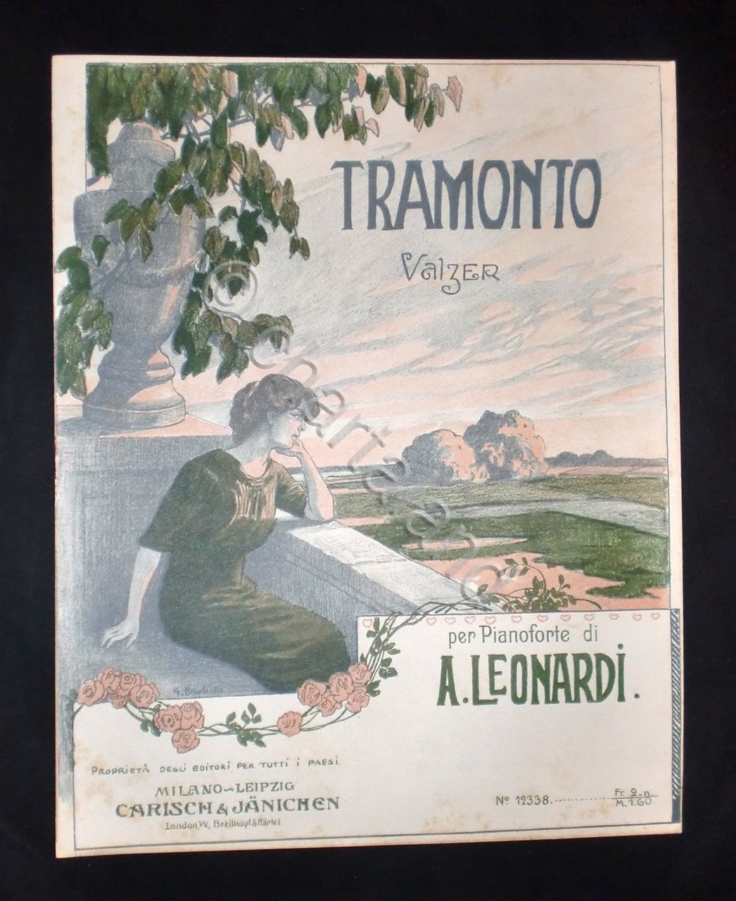 Musica Spartiti - Tramonto - Valzer per pianoforte di A. … | Immagine principale