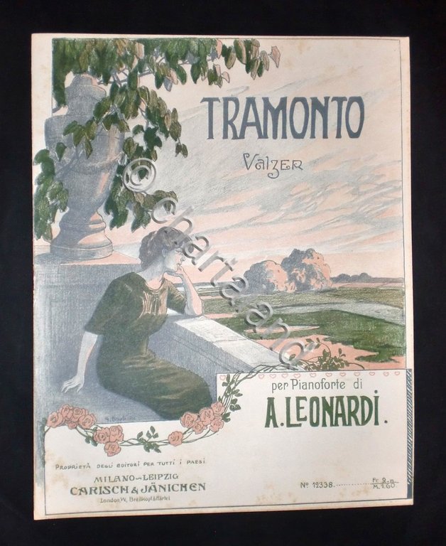 Musica Spartiti - Tramonto - Valzer per pianoforte di A. … | Immagine Gallery 2
