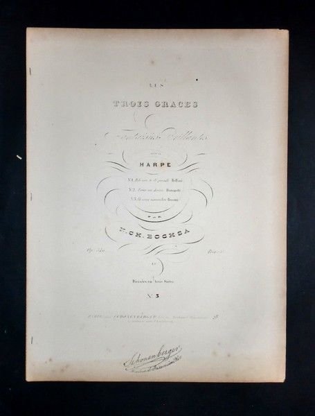 Musica spartiti - Trois graces - Pour la harpe - … | Immagine principale