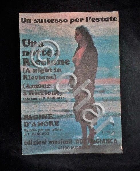 Musica Spartiti - "Una notte a Riccione" e "Pagine d'amore" … | Immagine Gallery 2