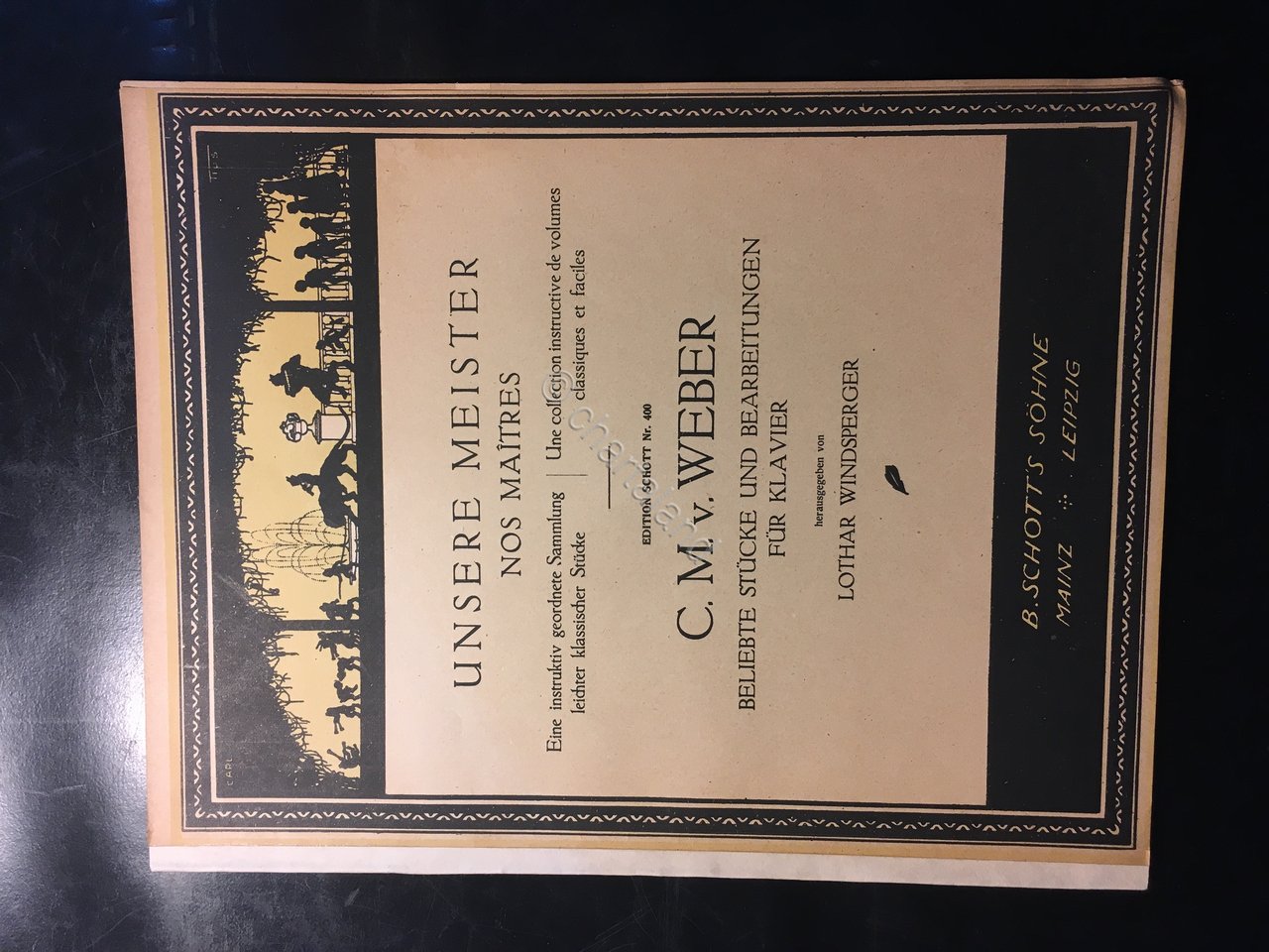 Musica spartiti - Unsere Meister - C.M. v. Weber - … | Immagine principale