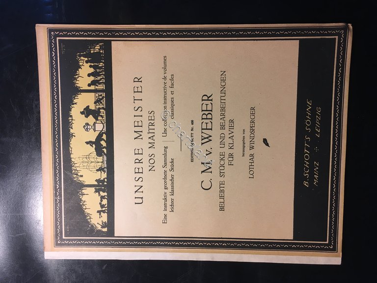 Musica spartiti - Unsere Meister - C.M. v. Weber - … | Immagine Gallery 2