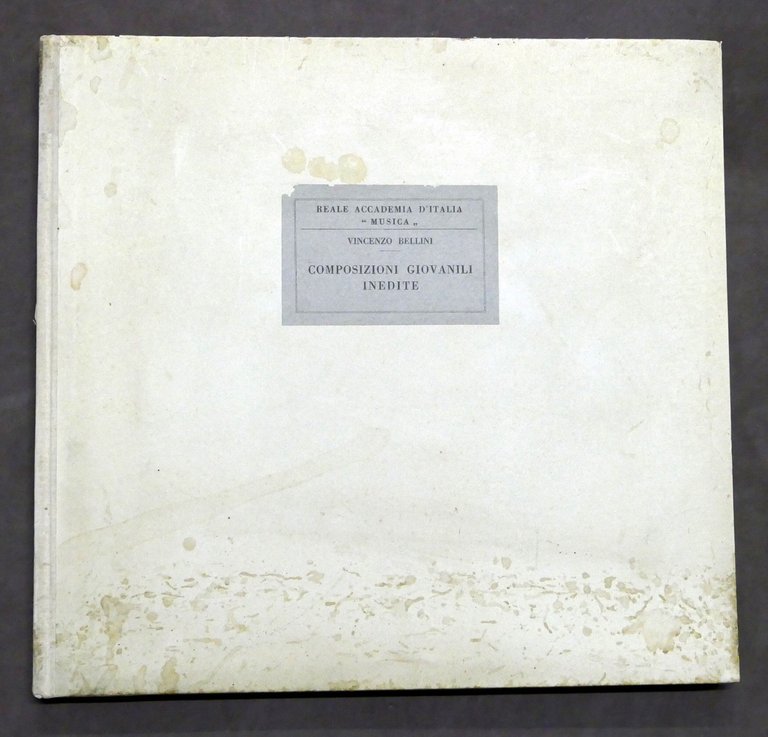 Musica Spartiti - V. Bellini Composizioni Giovanili Inedite - 1941 … | Immagine Gallery 3