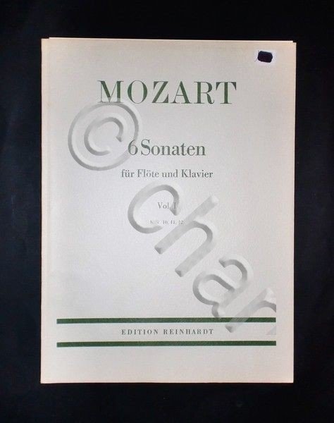 Musica Spartiti - W. A. Mozart - 6 sonaten - …