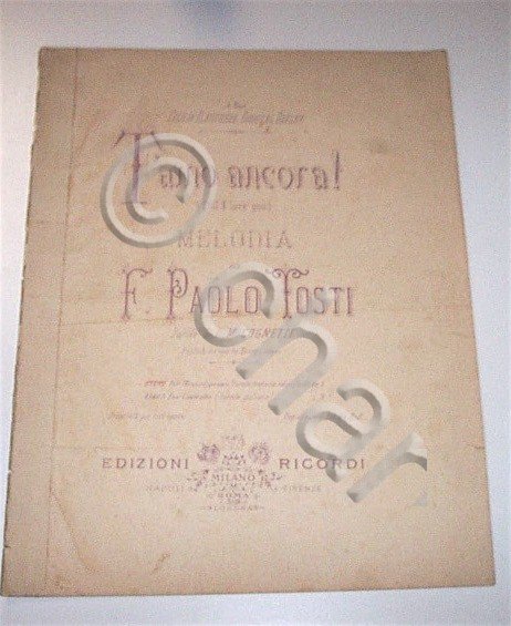 Musica Spartiti Tosti - T'amo ancora! melodia pianoforte con testo … | Immagine Gallery 3