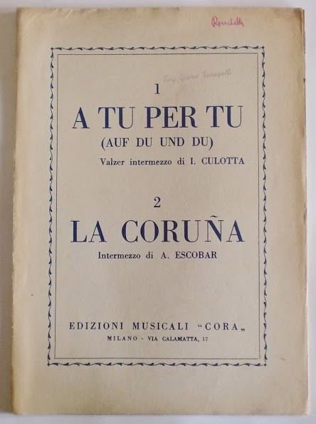 Musica Spartito - A tu per tu - La Coruna …