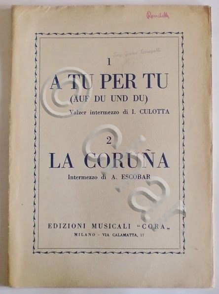 Musica Spartito - A tu per tu - La Coruna …