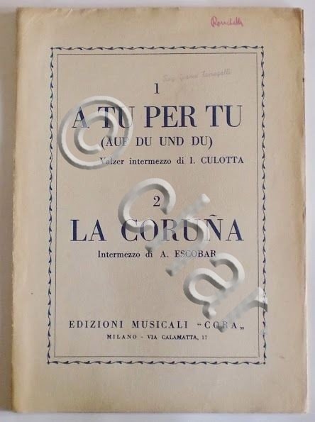 Musica Spartito - A tu per tu - La Coruna …