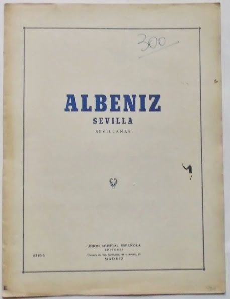Musica Spartito - Albeniz - Sevilla - Suite Espagnole - …