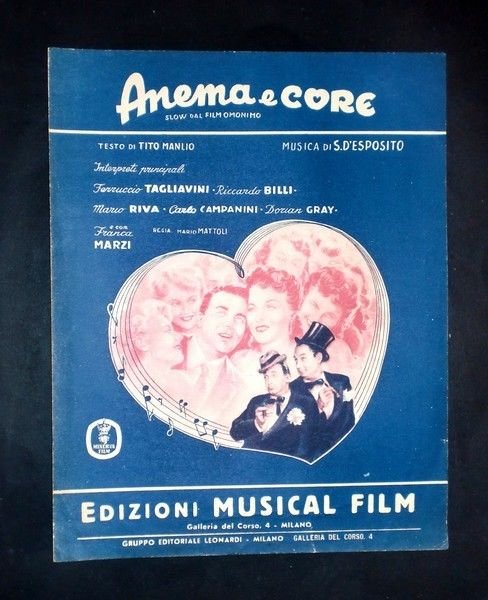 Musica Spartito - Anema e core - S. D'Esposito - … | Immagine principale