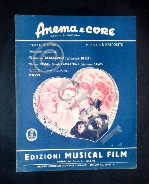 Musica Spartito - Anema e core - S. D'Esposito - … | Immagine Gallery 2
