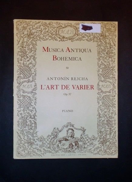 Musica Spartito - Antonìn Rejcha - L'art de varier Op. …
