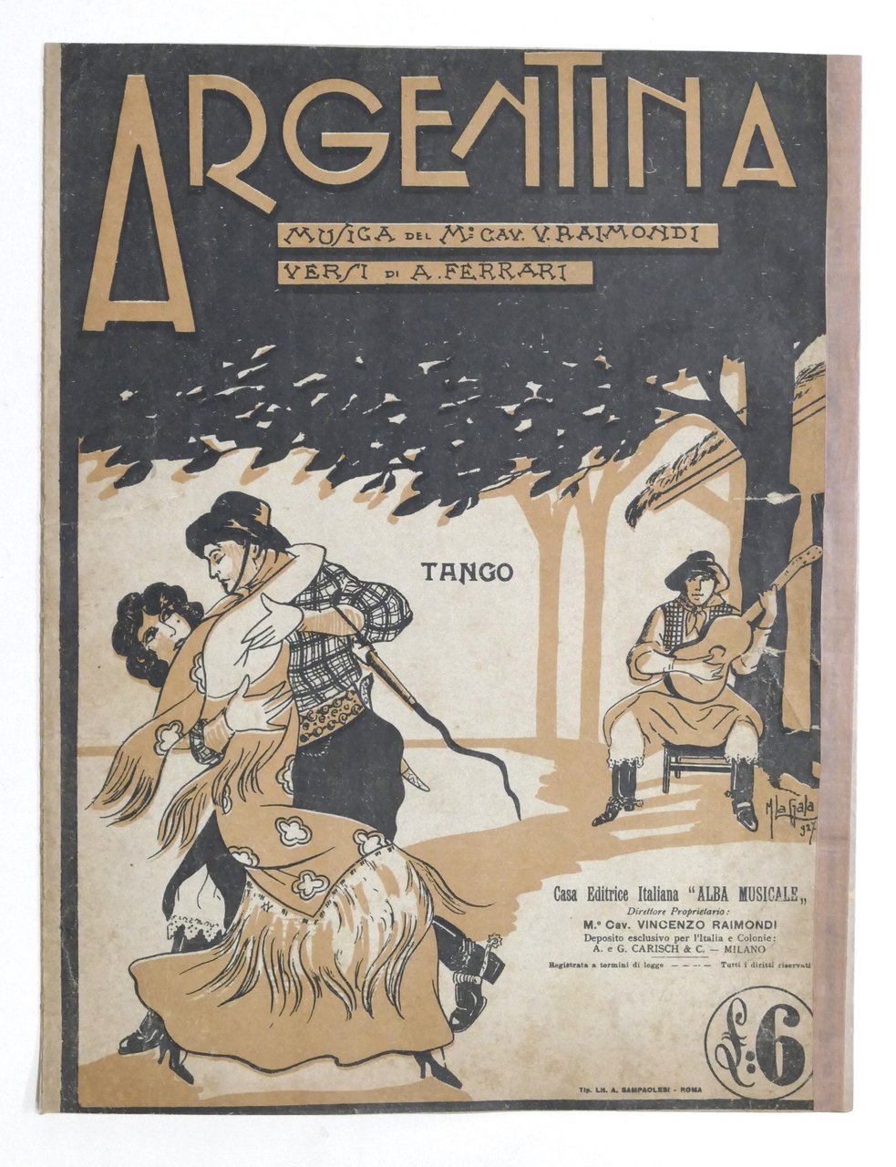Musica Spartito - Argentina - Tango - ed. 1927