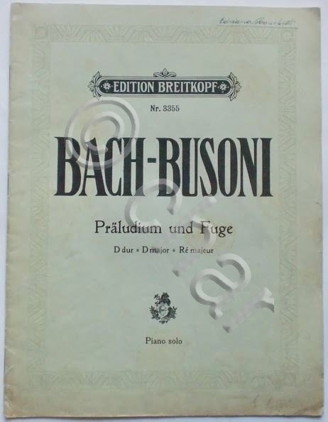 Musica Spartito - Bach-Busoni - Praludium und Fuge - Piano …
