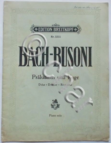 Musica Spartito - Bach-Busoni - Praludium und Fuge - Piano …
