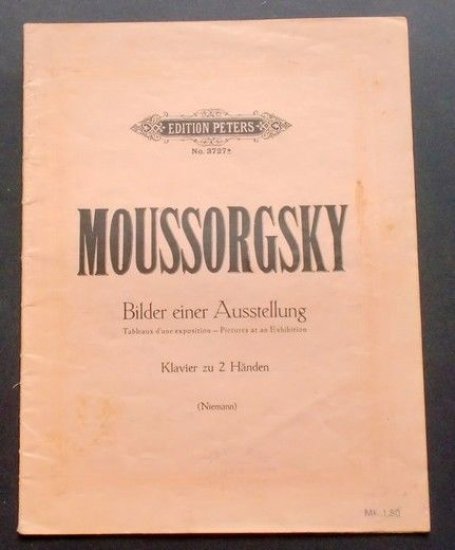 Musica Spartito - Bilder einer Ausstellung - Moussorgsky - Pianoforte …