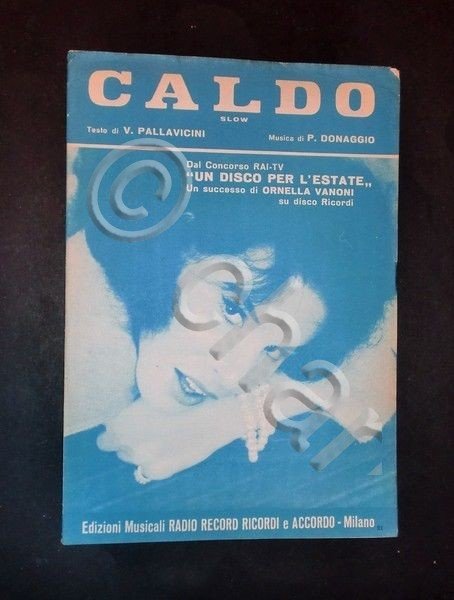 Musica Spartito - "Caldo" (slow) e "Stasera gli angeli non … | Immagine principale