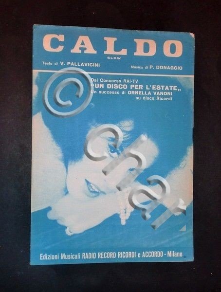 Musica Spartito - "Caldo" (slow) e "Stasera gli angeli non … | Immagine Gallery 2
