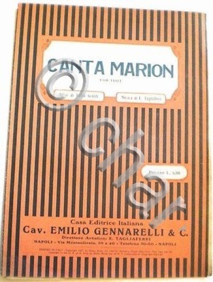 Musica Spartito - Canta Marion - Pianoforte e Canto - …