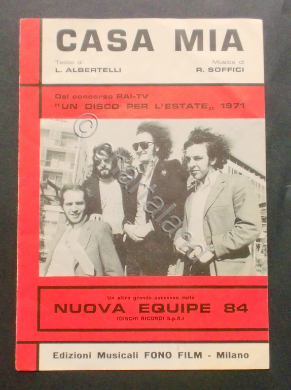 Musica Spartito - Casa mia - Canto Mandolino o Fisarmonica …