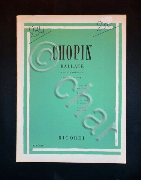 Musica Spartito - Chopin - Ballate per pianoforte (Brugnoli-Montani) - …